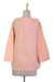 Cotton tunic, 'Mandala Peach' - Boho Chic Tunic Top Handcrafted Indian Cotton Peach Color (image 2d) thumbail