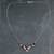 Garnet pendant necklace, 'Crimson Flourish' - Ornate Garnet and Sterling Silver Pendant Necklace (image 2) thumbail