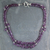 Amethyst-Strang-Halskette - Doppelstrang-Perlen-Amethyst-Halskette aus Indien