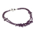 Amethyst strand necklace, 'Lilac Dance' - Double Strand Beaded Amethyst Necklace from India