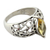 Citrine cocktail ring, 'Love Sonnet' - Marquise Citrine Single Stone Silver Ring from India (image 2b) thumbail