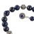 Lapis lazuli beaded necklace, 'Elegance' - Handmade Sterling Silver and Lapis Lazuli Beaded Necklace