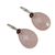 Chalcedony and garnet drop earrings, 'Rosy Outlook' - Pink Chalcedony and Garnet Gemstone Drop Earrings (image 2b) thumbail