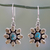 Citrine dangle earrings, 'Sunny Sky' - Fair Trade Indian Earrings with Citrine