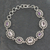 Amethyst and rose quartz link bracelet, 'Radiance' - Indian Silver Bracelet with Amethyst and Rose Quartz