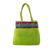 Cotton shoulder bag, 'Lime Delight' - Bright Lime Green Cotton Shoulder Bag from India
