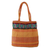 Cotton shoulder bag, 'Sunset Muse' - Indian Artisan Crafted Orange Cotton Shoulder Bag
