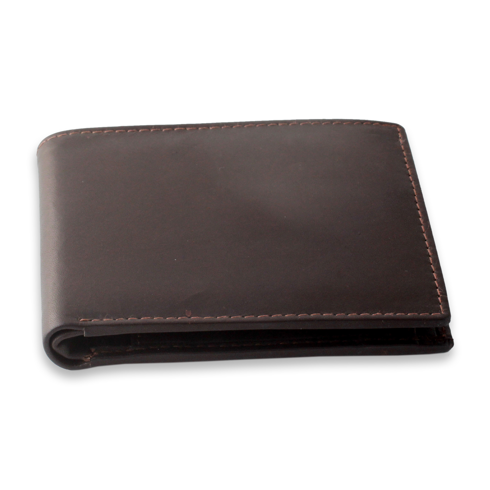 Modern Handcrafted Brown Leather Wallet for Men - Executive Brown | NOVICA