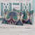 Embroidered cushion covers, 'Autumn in Delhi' (pair) - Multicolored Embroidered Cushion Covers from India (pair) (image 2b) thumbail