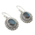 Labradorite dangle earrings, 'Brilliant Aurora' - Artisan Crafted Labradorite and Sterling Dangle Earrings (image 2b) thumbail
