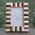 Bone and teak wood photo frame, 'Forest Appeal' (4x6) - Handcrafted Teak and Bone Photo Frame from India (4x6) (image 2) thumbail