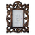 Wood photo frame, 'Mughal Grandeur' (4x6) - Carved Wood Photo Frame with Floral Motifs from India (4x6) (image 2a) thumbail