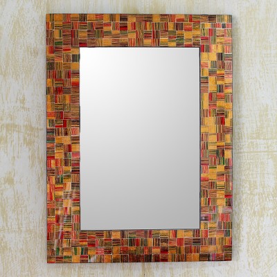Unique Glass Mosaic Tile Wall Mirror From India Artisan Sunset Unique Glass Mosaic Tile Wall Mirror
