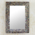 Glass mosaic wall mirror, 'Smoldering Fire' - Fair Trade Glass Wall Mirror with Colorful Mosaic Tiles thumbail