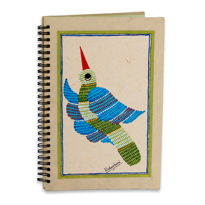 Bird Themed Handpainted Blank Journal from India