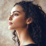 Amethyst and gold vermeil dangle earrings, 'Lilac Triad' - 22k Gold Vermeil Dangle Earrings with Three Amethysts