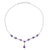 Amethyst Y necklace, 'Lilac Princess' - Artisan Crafted Amethyst and Sterling Silver Y Necklace (image 2c) thumbail