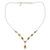 Citrine Y necklace, 'Golden Princess' - Fair Trade Handmade Citrine and 925 Silver Y Necklace thumbail