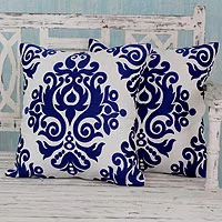 Pillows and Throws Cushion Covers Blue