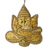 Beaded ornaments, 'Happy Ganesha' (set of 4) - 4 Glittery Handmade Ornaments Depicting Lord Ganesha (image 2b) thumbail