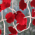 Wool ornament, 'Maple Twist' - Wool Christmas Garland of Red Maple Leaves