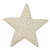 Estrella de copa de árbol de lana - Adorno de copa de árbol de Navidad en forma de estrella con lentejuelas