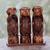 Wood statuette, 'Three Wise Monkeys' (set of 3) - See No Evil Hear No Evil Speak No Evil Wood Statuette Trio