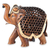 Holzstatuette, „Elefant Zeitreisender“. - Indische Jali-Elefantenstatuette aus handgeschnitztem Holz