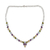 Multigem pendant.necklace, 'Cascading Colors' - Handmade Silver Necklace Four Kinds of Faceted Gems (image 2a) thumbail