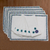 Juego de mantel y servilleta de algodón, (juego de 6) - Manteles individuales y servilletas de algodón con bordado floral (juego de 6)