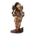 Wood statuette, 'Regal Ganesha' - Antique Style Wood Sculpture of Hinduism Knowledge Lord