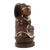 Wood statuette, 'Inspirational Buddha' - Hand Carved Wood Statuette from India Buddhism Art (image 2b) thumbail