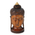 Holzstatuette, 'Buddha inspiriert'. - Kunsthandwerklich hergestellte Statuette aus antikem Holz eines jungen Buddha