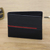 Men's leather wallet, 'Suave in Red' - Black Leather Wallet for Men with Multiple Pockets thumbail