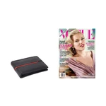 Men's leather wallet, 'Suave in Red' - Black Leather Wallet for Men with Multiple Pockets