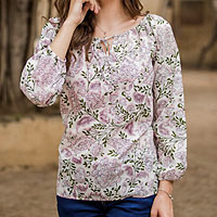 Cotton blouse, Earth Collection