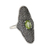 Peridot cocktail ring, 'Starlight Love Expression' - Fair Trade Cocktail Ring with Peridot and oxidised Silver (image 2b) thumbail