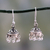 Sterling silver dangle earrings, 'Traditional Grace' - Traditional Style Indian Earrings Crafted in Sterling Silver (image 2) thumbail
