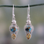 Citrine dangle earrings, 'Summer Sunset' - Hand Crafted Citrine and Sterling Silver Dangle Earrings thumbail