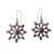 Amethyst dangle earrings, 'Lavender Starlight' - Sterling Silver Dangle Earrings with 6.5 Carats of Amethyst (image 2a) thumbail