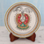 Marble plate, 'Royal Elegance' - Makrana Marble Decorative Indian Plate Painted by Hand thumbail