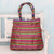Brocade shoulder bag, 'Festive Gujarat' - Indian Designer Multicolored Brocade Shoulder Bag thumbail