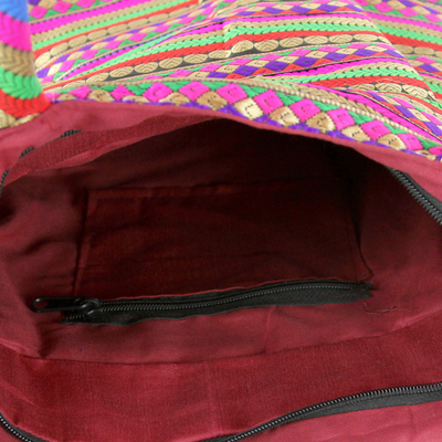 Umhängetasche aus Brokat - Indische Designer-Umhängetasche aus mehrfarbigem Brokat