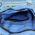 Cotton shoulder bag, 'Sky Blue Gujarat Glam' - Hand Loomed Sky Blue Cotton Handbag with Sequins (image 2c) thumbail