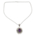 Amethyst pendant necklace, 'Eternal Radiance' - 3.5 Carat Amethyst and Silver Artisan Crafted Necklace