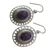 Sterling silver dangle earrings, 'Tribal Medallion' - Sterling Silver and Composite Turquoise Dangle Earrings