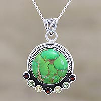 Featured review for Multigem pendant necklace, Valley of Flowers