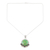 Multigem pendant necklace, 'Valley of Flowers' - Indian Silver Necklace with Green Composite Turquoise (image 2a) thumbail