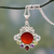 Multi gemstone pendant necklace, 'Beautiful Sun' - Multi Gemstone Pendant on Sterling Silver Necklace thumbail