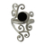 Onyx cocktail ring, 'Black Jasmine' - Sterling Silver Cocktail Ring with Black Onyx from India (image 2a) thumbail